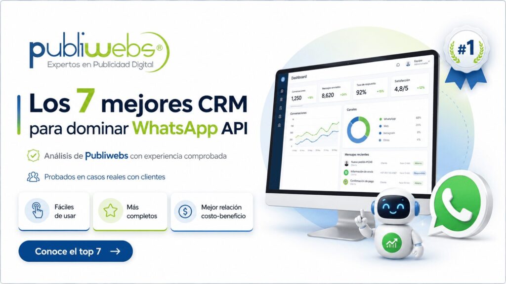 Nuevo ranking con los mejores CRM WhatsApp API